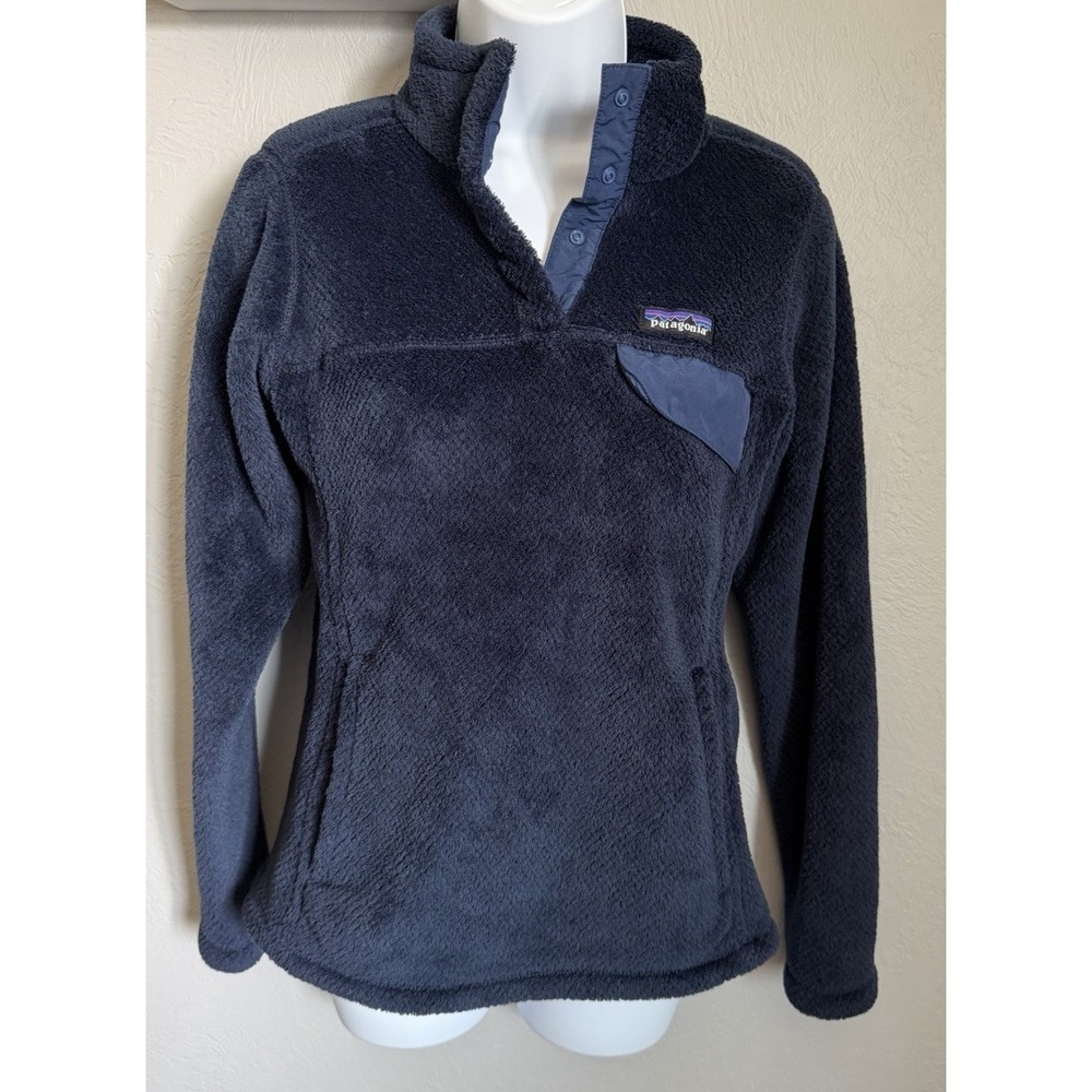 Patagonia Retool Snap-T Fleece Pullover Women's Small Blue Polartec Thermal